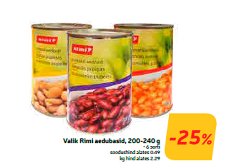 Valik Rimi aedubasid, 200-240 g  -25%
