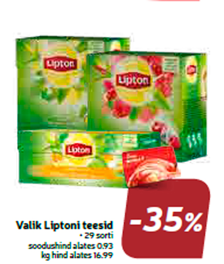 Выбор чаев Liptoni    -35%
