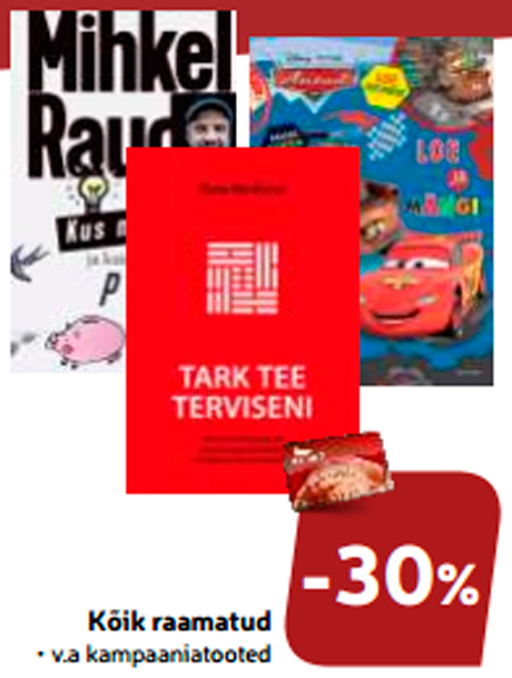 Kõik raamatud  -30%