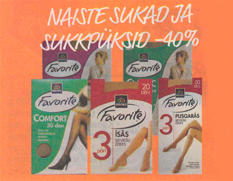 NAISTE SUKAD JA SUKKPÜKSID  -40%