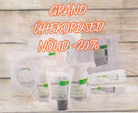 Одноразовая посуда  GRAND  -20%