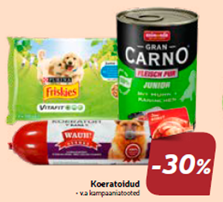 Корм для собак  -30%
