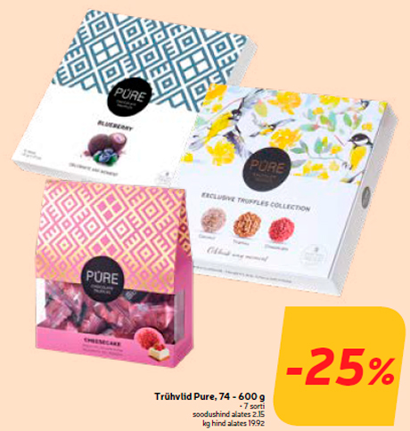 Трюфели Pure, 74 - 600 г  -25%
