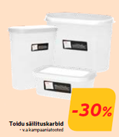 Toidu säilituskarbid  -30%
