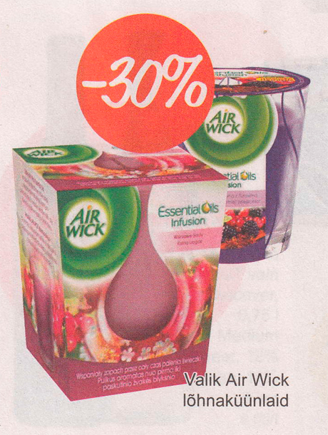 Выбор  ароматических свечей Air Wick -30%
