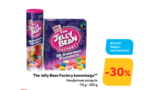 The Jelly Bean Factory kommisegu** -30%