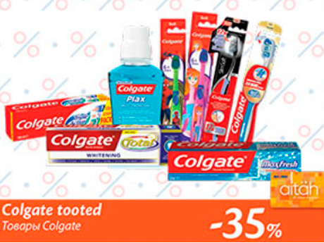 Colgate tooted  -35%