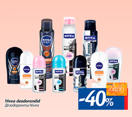 Дезодоранты Nivea   -40%
