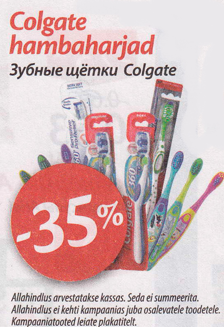 Colgate hambaharjad  -35%