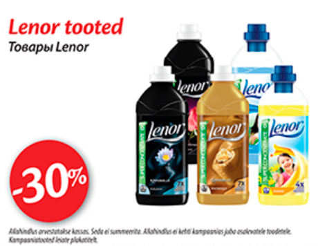 Lenor tooted  -30%