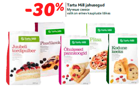 Tartu Mill jahusegud  -30%