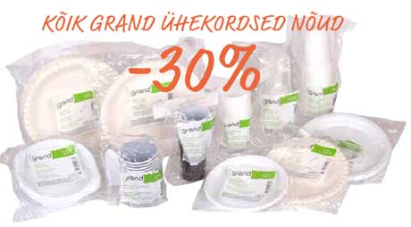 Вся одноразовая посуда Grand  -30%