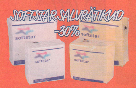 SOFTSTAR SALVRÄTIKUD  -30%