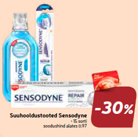 Suuhooldustooted Sensodyne  -30%
