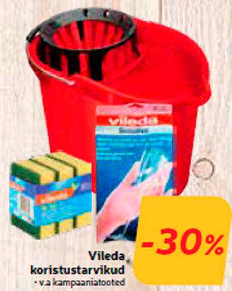 Vileda koristustarvikud -30%
