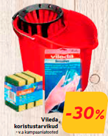 Моющие средства Vileda -30%

