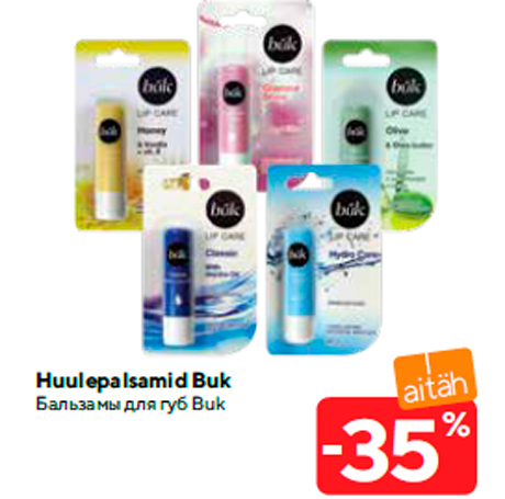 Huulepalsamid Buk  -35%