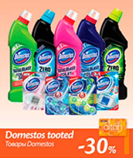 Товары Domestos -30%