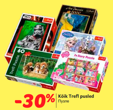 Kõik Trefl pusled  -30%
