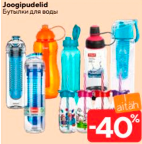 Joogipudelid  -40%