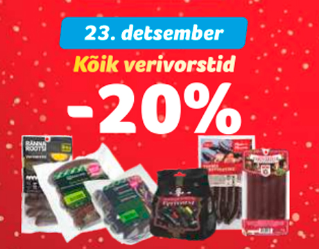Kõik verivorstid  -20%