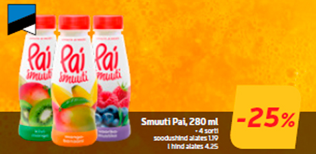 Смузи Pai, 280 мл  -25%