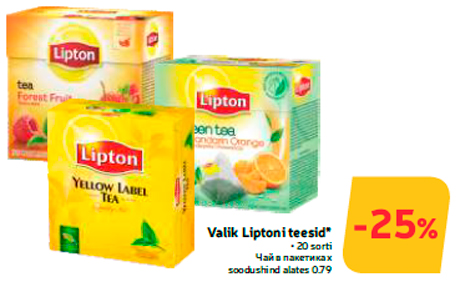 Valik Liptoni teesid*  -25%