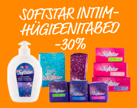 SOFTSTAR INTIIMHÜGIEENITARBED  -30%
