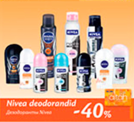 Nivea deodorandid  -40%