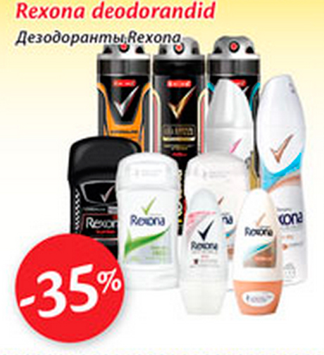 Rexsona deodorandid  -35%