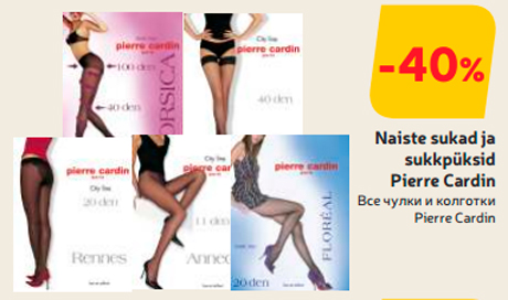 Naiste sukad ja sukkpüksid Pierre Cardin  -40%
 