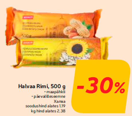 Halvaa Rimi, 500 g  -30%
