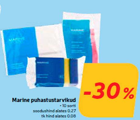 Marine puhastustarvikud -30%
