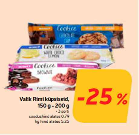 Valik Rimi küpsiseid, 150 g - 200 g  -25%
