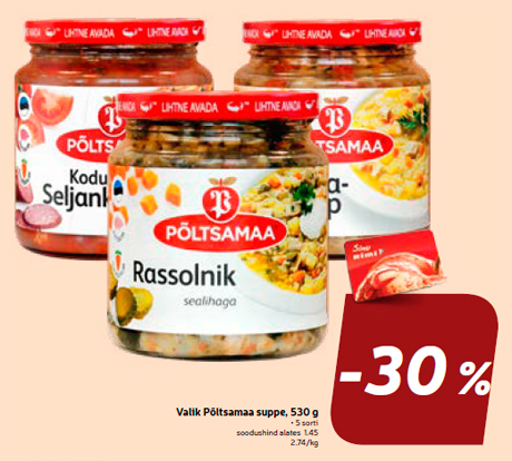 Valik Põltsamaa suppe, 530 g  -30%
