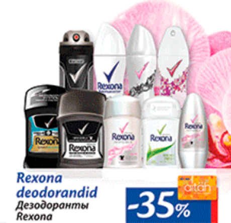 Rexona deodorandid  -35%