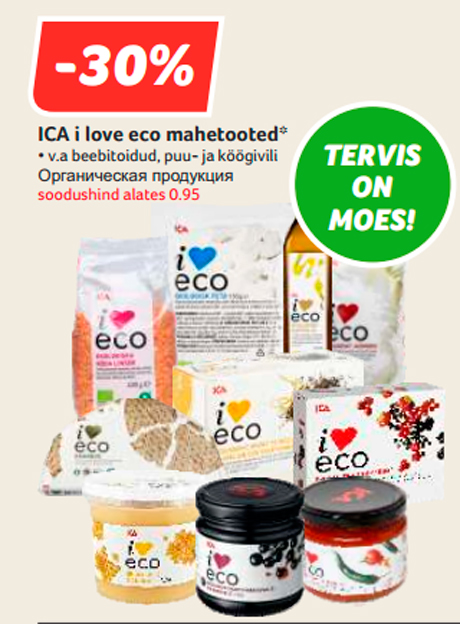 ICA i love eco mahetooted*  -30%