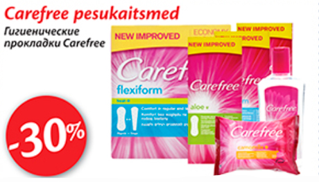 Carefree pesukaitsmed  -30%