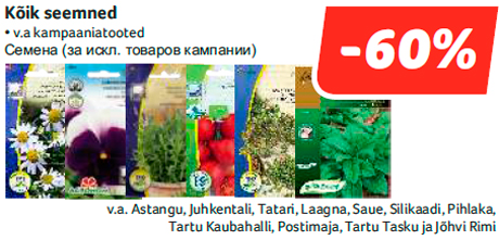 Kõik seemned -60%