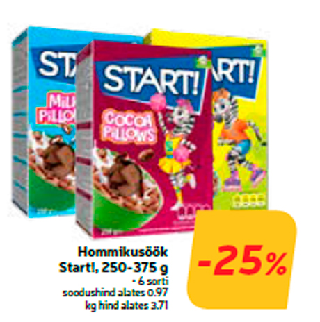 Завтрак Start!, 250-375 г  -25%
