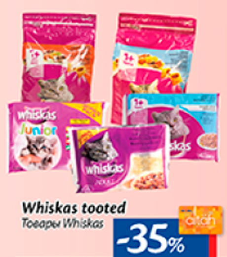 Whiskas tooted  -35%