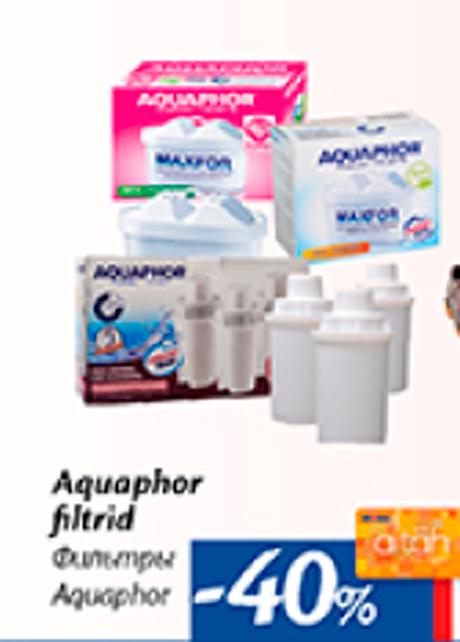 Aquaphor filtrid  -40%