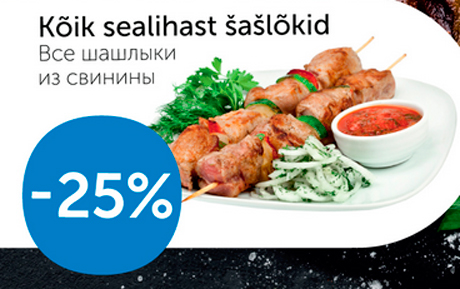 KÕIK SEALIHASTŠAŠLÕKID  -25%