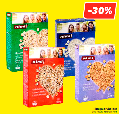 Зерновые хлопья Rimi -30%