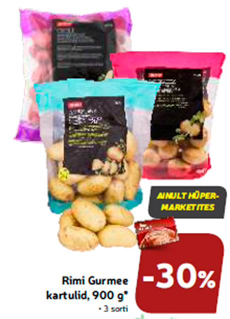Картофель Rimi Gurmee, 900 г *  -30%