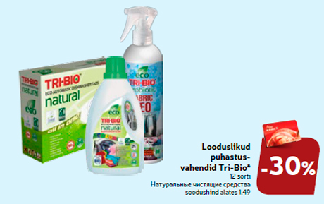 Looduslikud puhastusvahendid Tri-Bio*  -30%