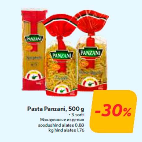 Pasta Panzani, 500 g  -30%