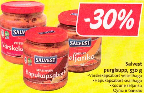 Salvest purgisupp, 530 g  -30%