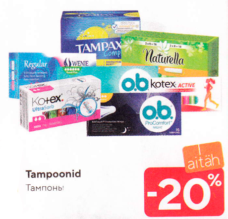 Tampoonid  -20%
