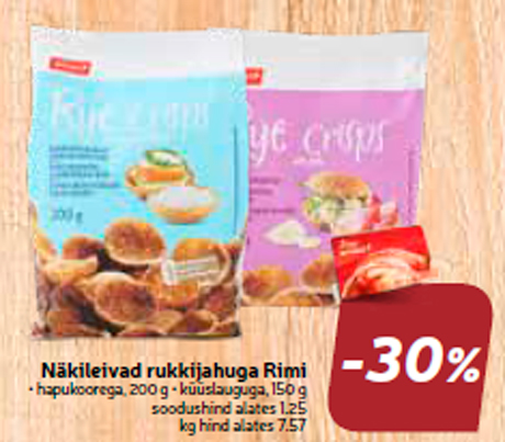 Näkileivad rukkijahuga Rimi  -30%